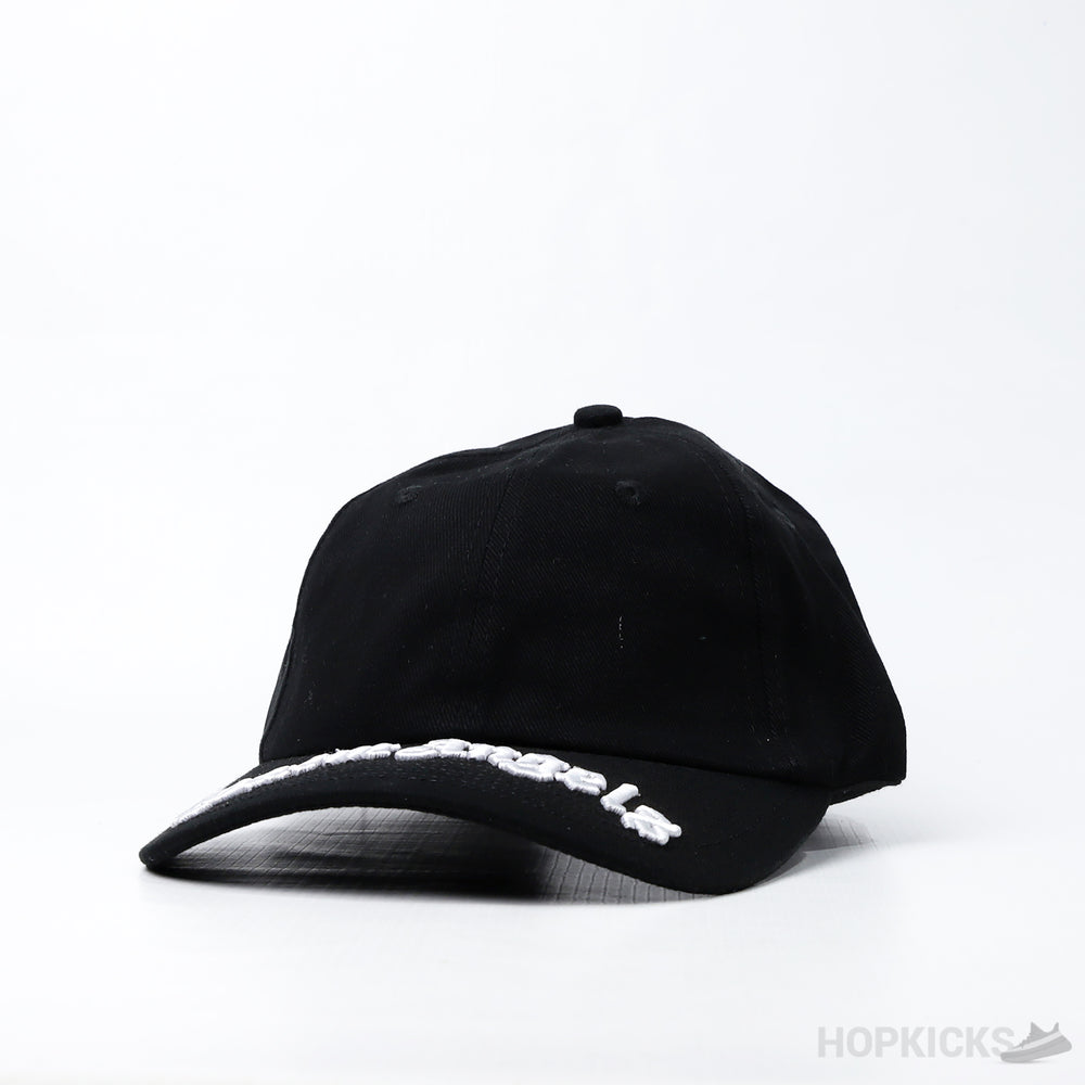 Palm Angels Embroidered Logo Baseball Black Cap