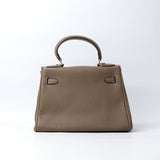 Hermès Kelly Sellier 20 Grey Epsom Gold Hardware (Dot Perfect) - Photo 2