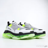 Bale*ciaga Triple S Clear Sole White Green - Photo 7