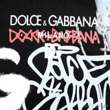 D&G Graffiti Print Cotton Black T-Shirt - Photo 3