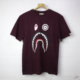 Bape Shark Face Maroon T-Shirt - Photo 1