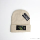 Stone Island Badge Beanie Beige - Photo 1