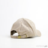 Stitch Detail Ripped Baseball Cap Beige - Photo 2