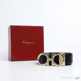 F*rragamo Engraved Buckle Gold Belt - Photo 4