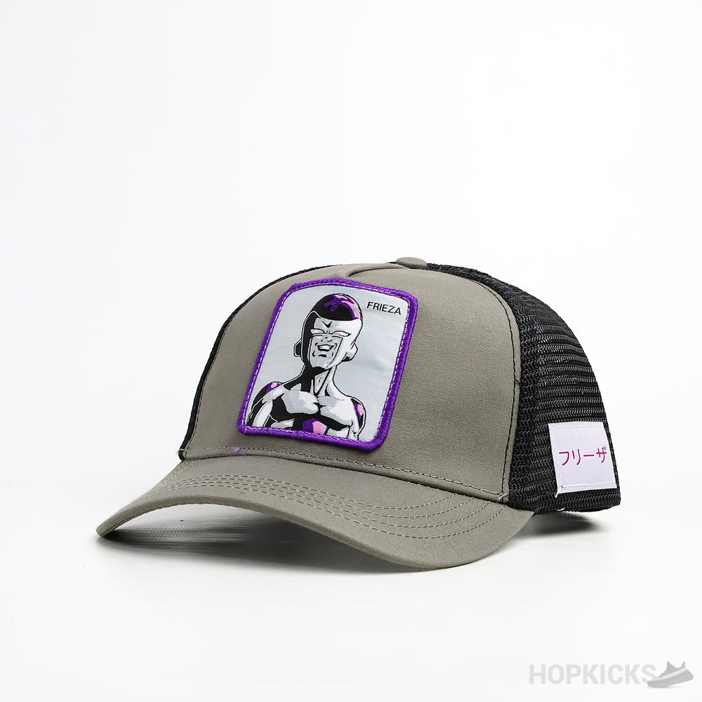 Frieza Dragon Ball Trucker Grey Black Cap