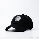 Crew Smiley - Rhinestone Baseball Black Cap - Photo 1