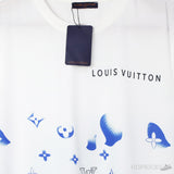 L*V White T-Shirt Blue Monogram (K1-B) - Photo 3