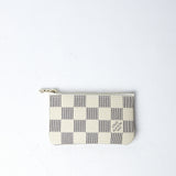 Louis Vuitton Key Pouch Damier Azur White Blue (Dot Perfect) - Photo 1