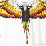 Marcelo Burlon Wing T-Shirt White Orange - Photo 3