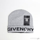Givenchy Black Logo Grey Beanie - Photo 1