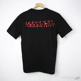 Givenchy Red Heart Printed Black T-Shirt - Photo 2