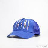 Amiri Paint Drip Logo Blue Cap - Photo 1