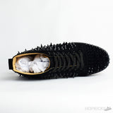 CL Black Suede Multi Level Spiked High Top (Premium Batch) - Photo 6