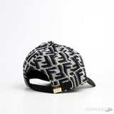 Fendi Monogram Black Grey Cap - Photo 2