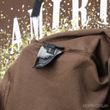Am*ri Painter Logo Print Cotton Brown T-Shirt - Photo 3