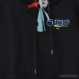 Off-White Black Turquoise Hoodie - Photo 3
