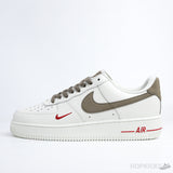 Air Force 1 Low Id White Brown Red (Premium Batch) - Photo 1