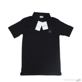 Moncler Logo-Patch Cotton Polo T-Shirt - Photo 2