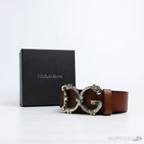 DG Logo Leather Belt - Photo 4