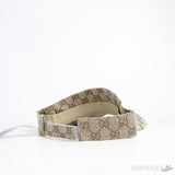 Gucci GG Web Sun Visor Beige Cap - Photo 2