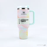 Quencher Tumbler Clean Slate Warm Serene Brushstrokes Watercolors 40 OZ - Photo 2