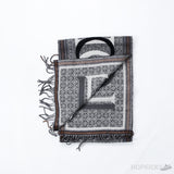 Loewe - Scarf In Wool & Cashmere - Grey - Photo 2