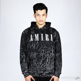 Amiri Cracked Logo-Print Hoodie - Photo 1