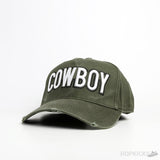 Dsquared2 Cow Boy Olive Cap - Photo 1