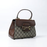 Gucci Beige 'Horsebit 1955 Mini' Shoulder Bag (Dot Perfect) - Photo 3