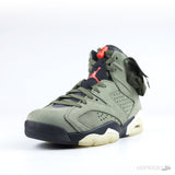 Nike Air Jordan 6 Travis Scott Olive Suede (Dot Perfect) - Photo 2