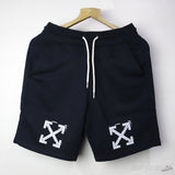 Off-White Cross Arrow Black Shorts - Photo 1