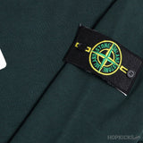 Stone Island Logo Patch Green Hoodie - Photo 3