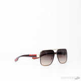 Prada Square Structure Top Bar Sunglasses Gold Frame - Photo 3