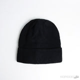 Moncler Rib Knit Logo Black Beanie - Photo 2