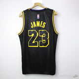 NBA Los Angeles Lakers No.23 James Black Jersey - Photo 2