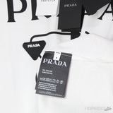 PRADA White Black Logo T-Shirt - Photo 4