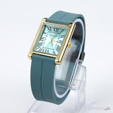 Universe Point Gold-Tone Rectangular Blue Dial Watch - Photo 2