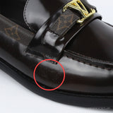 LV Major Side Monogram Brown Loafers (Dot Perfect) (Slightly Stained) - Photo 3