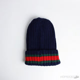 Gucci Knit Flag Navy Beanie - Photo 2