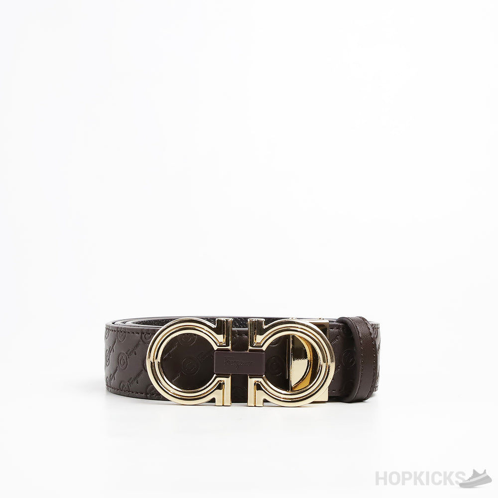 Ferragamo Gold belt
