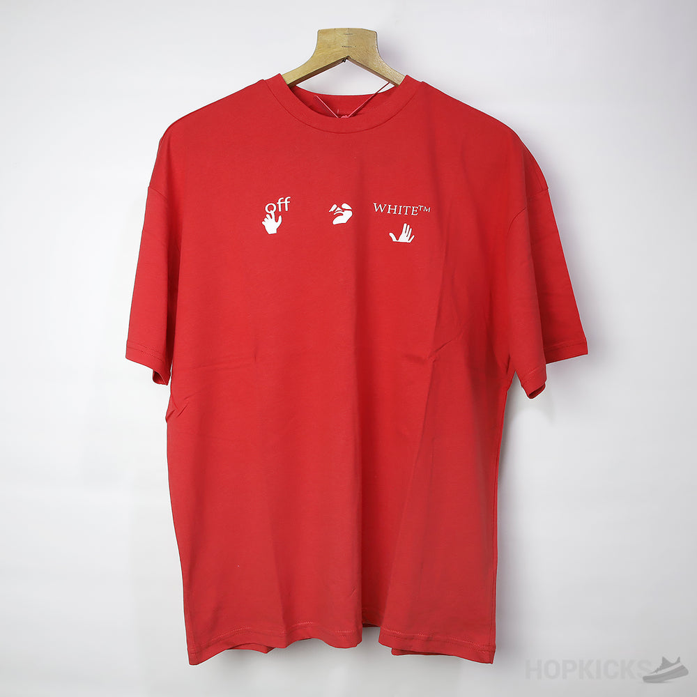 Off-White X Bape Red T-Shirt