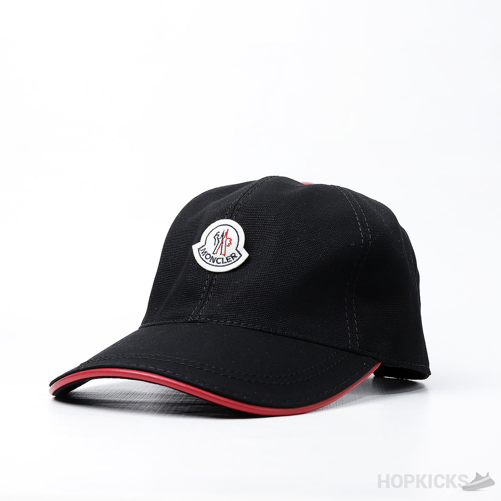 Moncler Black Strap Baseball Cap