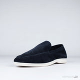 Loro Piana Summer Walk Loafers Suede Blue (1:1) - Photo 2