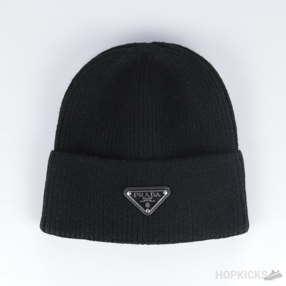 Prada Wool And Cashmere Beanies With Black