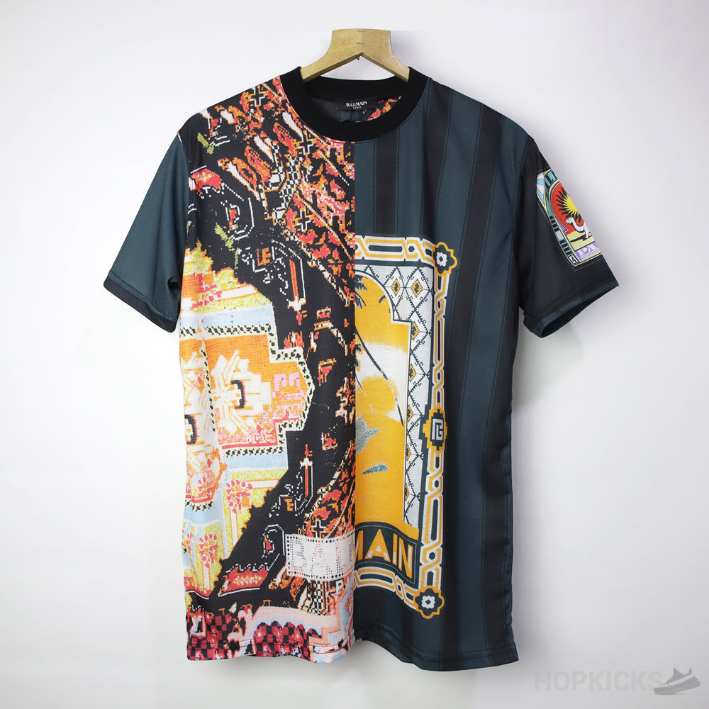 Balmain Printed Black T-Shirt