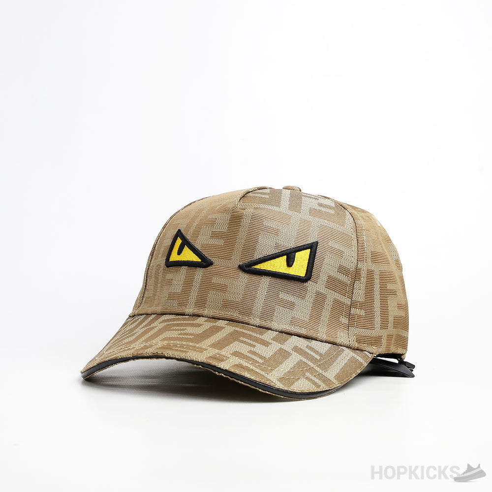 Fendi Roma "Bag bugs eyes" Brown Cap