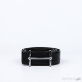 Hermes Silver H black Belt - Photo 1