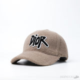Dior Logo Gimmy Camel Baseball Brown Cap - Photo 1
