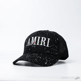 Amiri Paint Splatter Baseball Black Cap - Photo 1