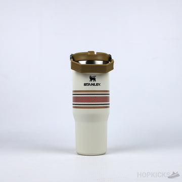 Classic Iceflow Flip Straw Tumbler Cream Mesh (887mL) (Premium Batch)